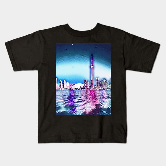 TORONT CITY Kids T-Shirt by Art by Eric William.s